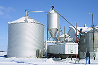 Photo of grain bin