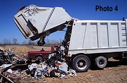 Photo 4: compactor in upright position