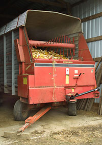 PHoto of the silage wagon