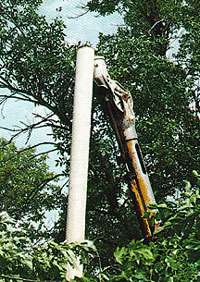 Photo of the aerial truck arm