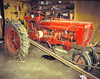 Photo of red tractor