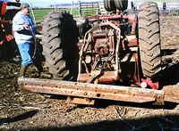 Photo of rear of tractor