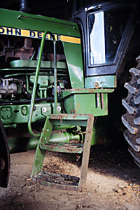Photo of tractor steps
