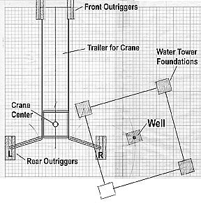 Diagram of accident site